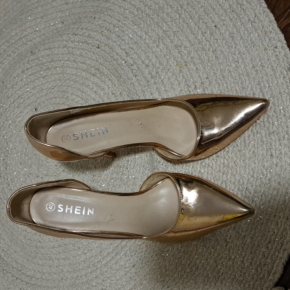 Metallic Shein Heels size9
